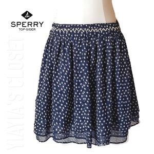 Sperry Skirt Blue and White Stars
